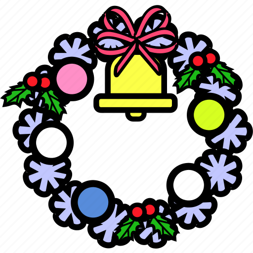 Wreath, celebration, christmas, holiday, party, winter, xmas icon - Download on Iconfinder