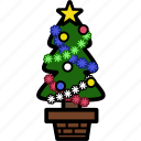 tree, christmas, holiday, plant, santa, winter, xmas
