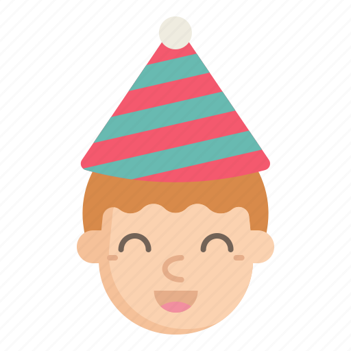 Boy, kid, avatar, party, christmas, new, year icon - Download on Iconfinder