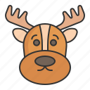 reindeer, character, christmas, xmas, animal