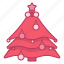 christmas, tree, decoration, ornament, ball, light, bulb, bow, xmas 
