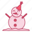 snowman, christmas, xmas, decoration, hat, figure, snow 