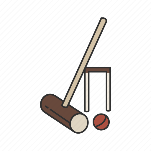 Ball, croquet, games, hoops, mallet, yard game icon - Download on Iconfinder