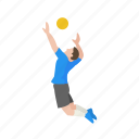 games, male player, outdoor, sport, volleyball, volleyball player, yard games