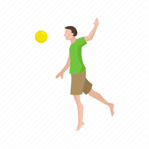 Ball game, game, male player, spike, volleyball, volleyball player, yard game icon - Download on Iconfinder