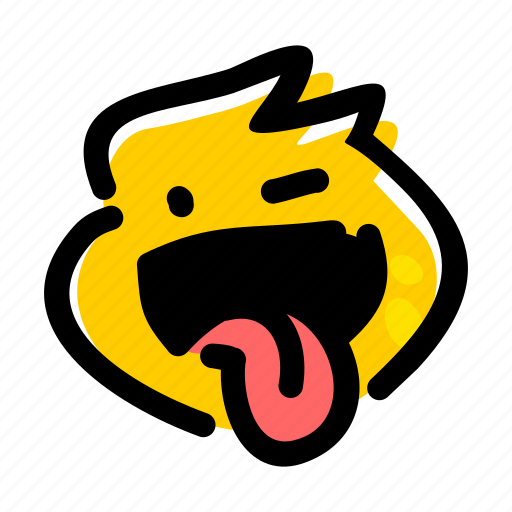 Emojis, face, emotion, crazy, winking face, crazy face, stuck out tongue icon - Download on Iconfinder