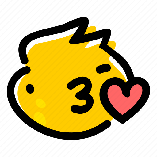 Emoji, face, emotion, blowing kiss, blow a kiss, kiss, kissing icon - Download on Iconfinder
