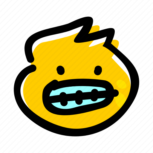 Emojis, emoji, face, emotion, grimacing, nervous, awkward icon - Download on Iconfinder