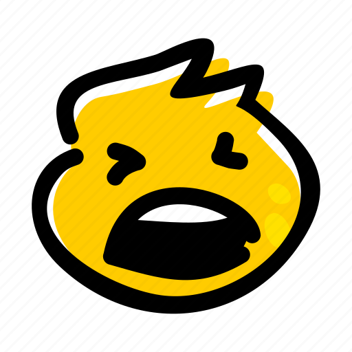 Emoji, face, emotion, weary, wailing, distraught, weary face icon - Download on Iconfinder