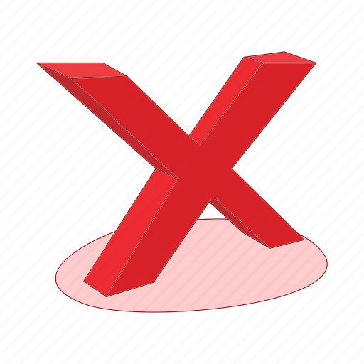 Cartoon, check, cross, mark, no, tick, voting icon - Download on Iconfinder