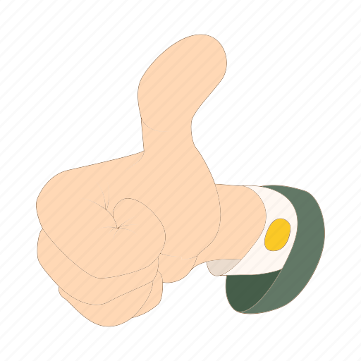 Cartoon, hand, network, social, success, thumb, up icon - Download on Iconfinder
