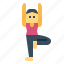 yoga, woman, exercise, workout, pose 
