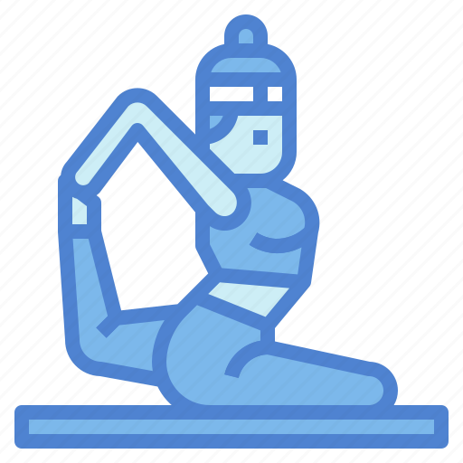 Yoga, pose, exercise, woman, workout icon - Download on Iconfinder