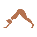 yoga, downward facing dog, yoga pose 