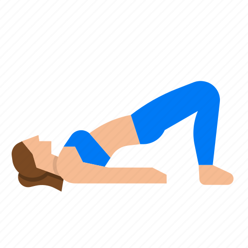Yoga, bridge, excercise, fitness, woman icon - Download on Iconfinder