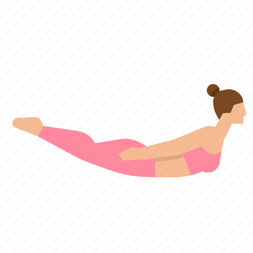 Yoga, locust, excercise, fitness, woman icon - Download on Iconfinder