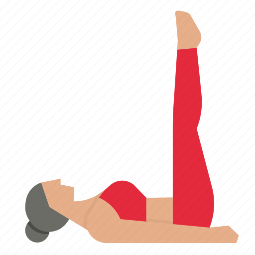 Yoga, raised, foot, fitness, woman icon - Download on Iconfinder