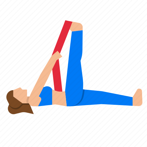 Yoga, reclining, big, fitness, woman icon - Download on Iconfinder