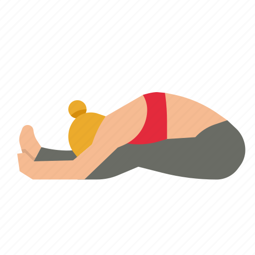 Yoga, seated, forward, fitness, woman icon - Download on Iconfinder
