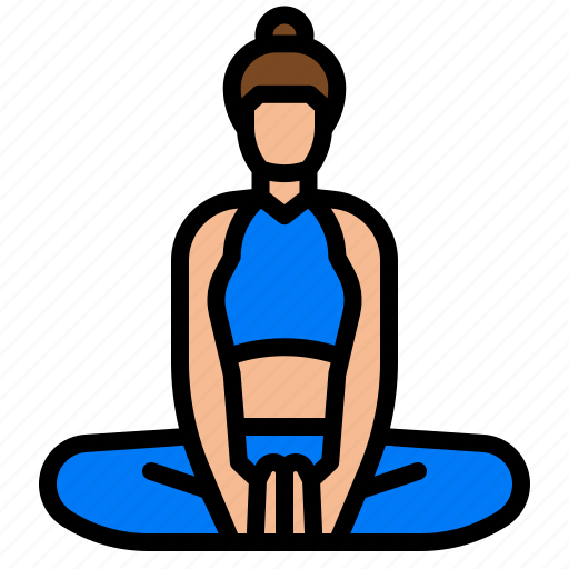 Yoga, butterfly, excercise, fitness, woman icon - Download on Iconfinder