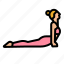 yoga, excercise, cobra, fitness, woman 