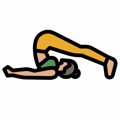 Yoga, knees, chest, fitness, woman icon - Download on Iconfinder