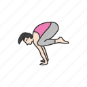 bakasana, crane pose, crow pose, exercise, fitness, yoga, yoga pose