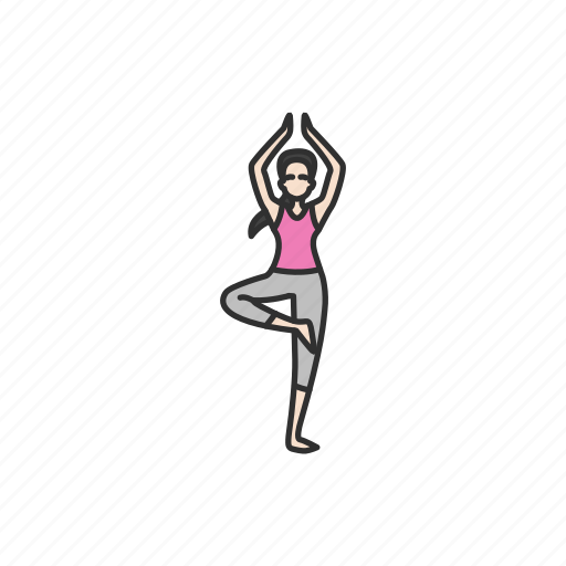 Exercise, fitness, virabhadrasana 1, warrior pose, workout, yoga, yoga pose icon - Download on Iconfinder