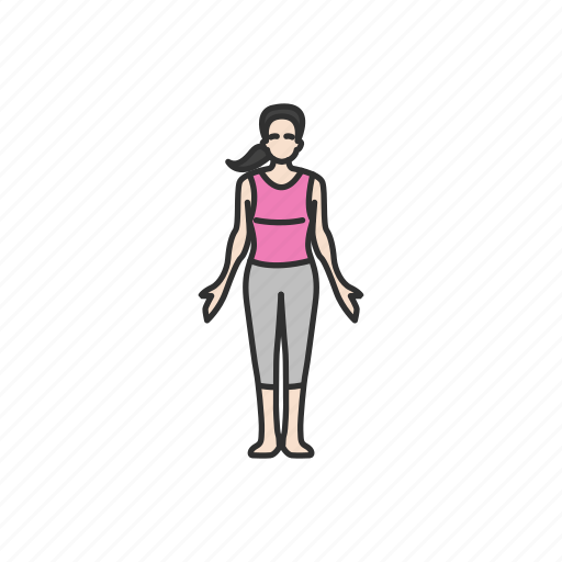 Exercise, fitness, health, mountain pose, pose, yoga, yoga pose icon - Download on Iconfinder