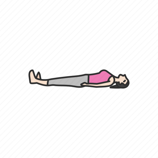 Corpse pose, fitness, laying, savasana, sleeping, yoga, yoga pose icon - Download on Iconfinder