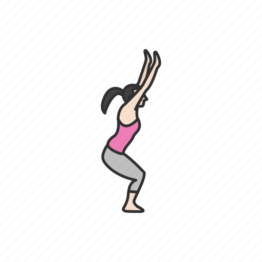 Exercise, fitness, stretching, virabhadrasana 1, warrior pose, yoga, yoga pose icon - Download on Iconfinder