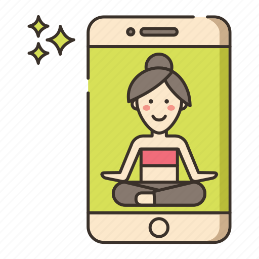 App, interaction, yoga icon - Download on Iconfinder