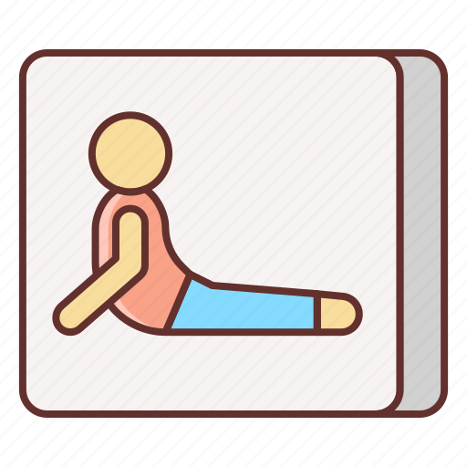 Cobra, exercise, workout, yoga position icon - Download on Iconfinder