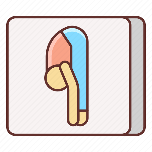 Bend, forward, standing, yoga icon - Download on Iconfinder