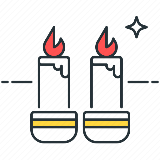 Candles, fire, flame icon - Download on Iconfinder