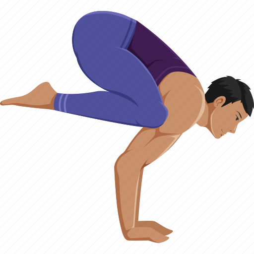 Bakasana, crow, yoga, pose icon - Download on Iconfinder