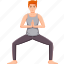 malasana, wide, squat, yoga, pose, exercise 