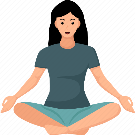 Sukhasana, easy, sitting, yoga, pose, exercise icon - Download on Iconfinder