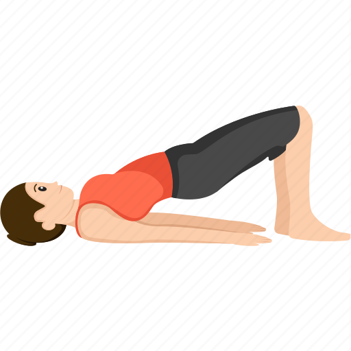 Bridge, setu, bandhasana, yoga, pose, exercise icon - Download on Iconfinder
