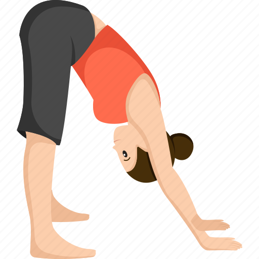 Downward, facing, dog, adho, mukha, svanasana, yoga icon - Download on Iconfinder