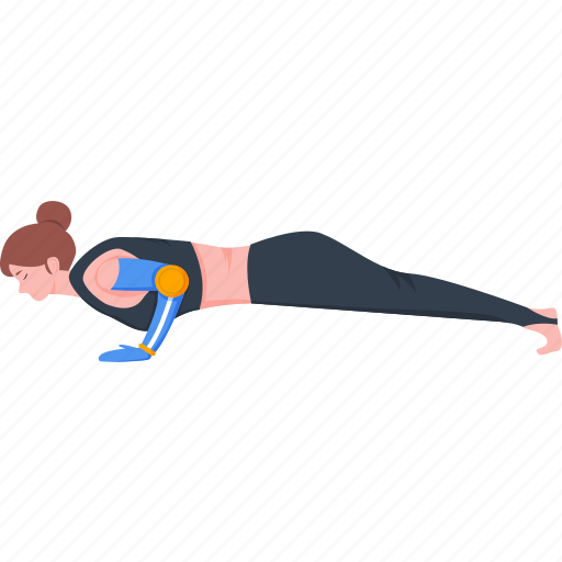 Prosthetic, arm, chaturanga, dandasana, low, plank, yoga icon - Download on Iconfinder