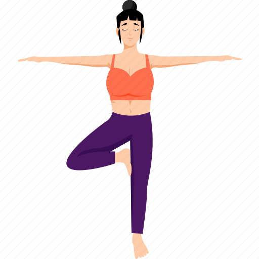 Tree, vrikshasana, standing, yoga, pose, exercise icon - Download on Iconfinder