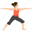 warrior, ii, 2, virabhadrasana, yoga, pose, exercise 