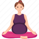 sukhasana, easy, sitting, lotus, pregnant