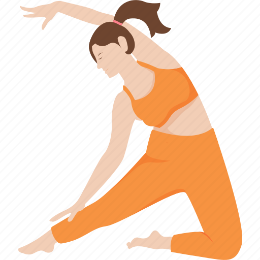 Gate, parighasana, stretches, side, yoga, pose icon - Download on Iconfinder