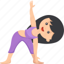 trikonasana, utthita, extended, triangle, yoga, pose
