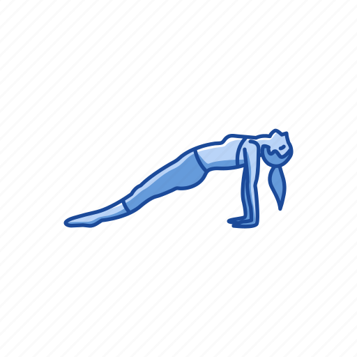 Exercise, fitness, planking, purvottansana, upward plank pose, yoga, yoga pose icon - Download on Iconfinder