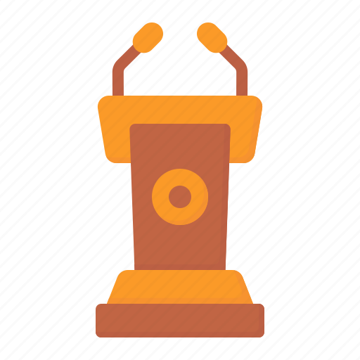 Politics, pedestal, tribune, podium, conference, communications, speech icon - Download on Iconfinder