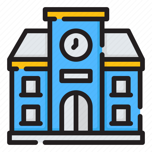 College, school, campus, academic, study, education, building icon - Download on Iconfinder