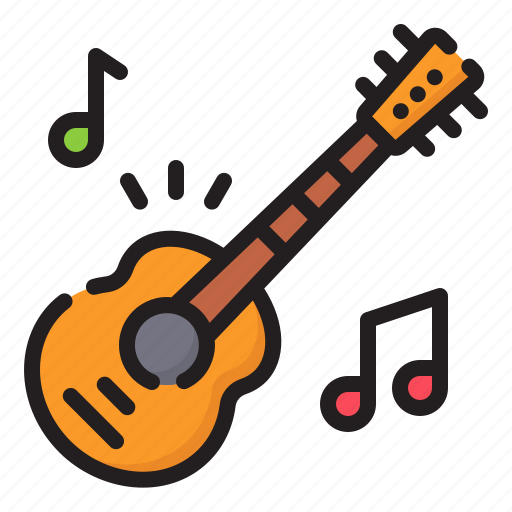 Guitar, acoustic, musical, instrument, orchestra, music and multimedia icon - Download on Iconfinder